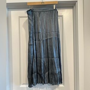 Elegant Blue Maxi Skirt